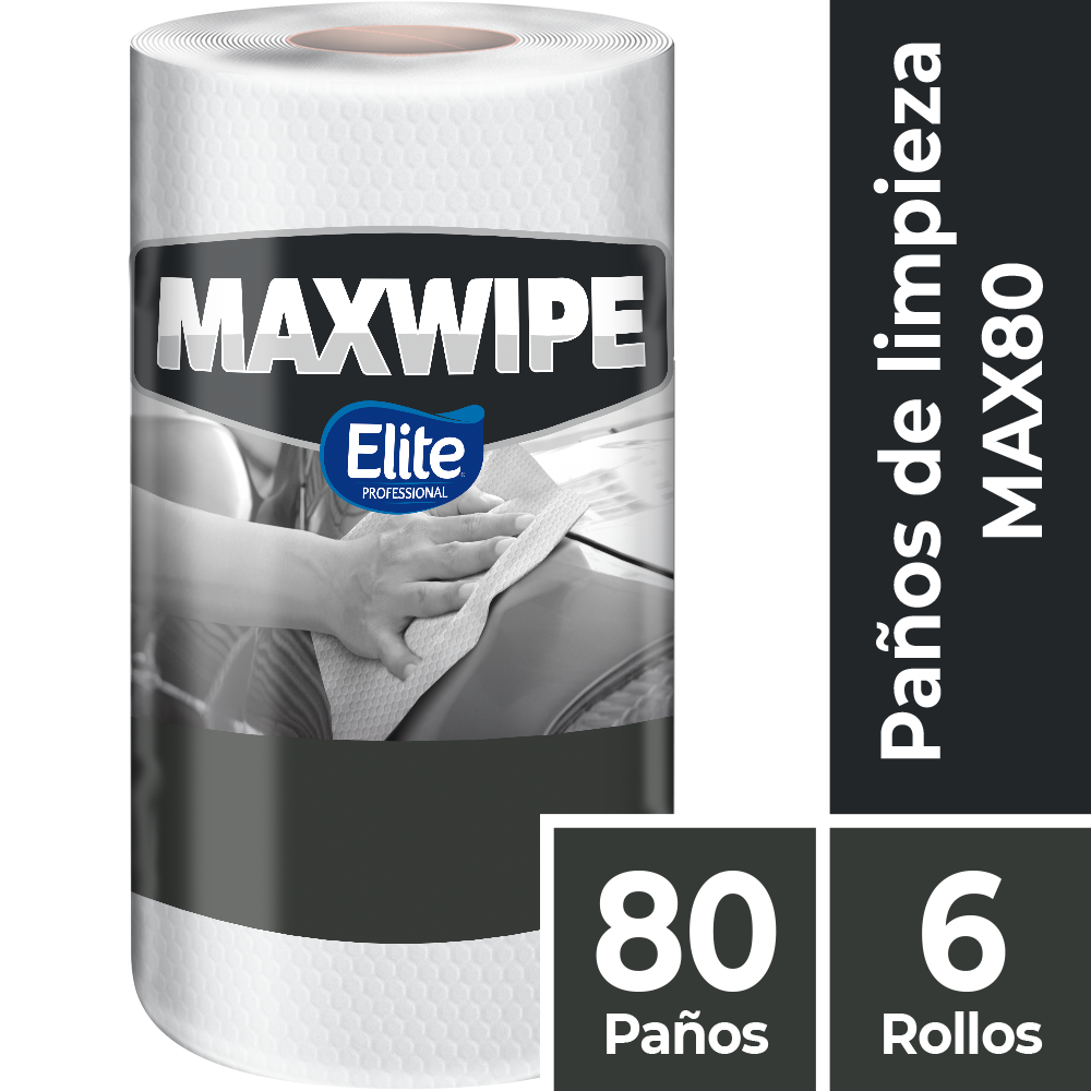 MAX 80 Blanco - Paños Maxwipe Multiuso x80/6